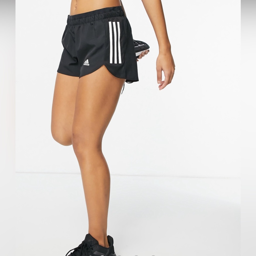 NWT ADIDAS THREE STRIPE WORKOUT RUNNING SHORTS $40 LARGE